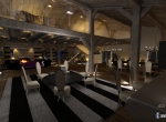 Chalet 3D Androsace intérieur design à Combloux   Le salon