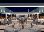 Restaurant de prestige 3D, image de synthèse, Yacht Liberty