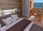 Chambre 3D projet, visuel 3D, Morzine