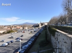 Ascenseur vitré - Perspective 3D la Coulée Verte à Carpentras - Avant travaux