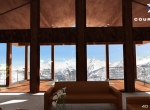 Chalet 3D Stradivarius intérieur à Courchevel 1850  le salon