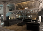 Chalet 3D Princese intérieur design à Megève, le salon