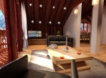 Intérieur 3D de la Ferme de la Plagne Morzine