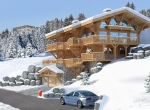 Chalet 3D extérieur hiver Ridley à Megève