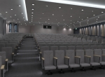 intérieur en image de synthèse, salle de conférences 3D, Lyon