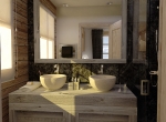 vue de chambre 3D, chalet La Blanche