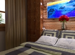 design chambre 3D, chalet La Blanche