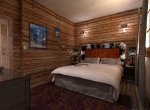 vue de chambre 3D, chalet La Blanche