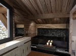 vue de chambre 3D, chalet La Blanche