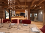 coin repas 3D, chalet La Blanche