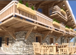 vue d\'extérieur 3D, chalet La Blanche