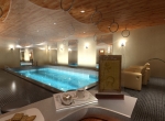 Piscine 3D, vue d’intérieur, chalet 3D, Rhône-Alpes