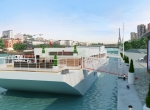 Vue extérieur 3D, Yacht de prestige Paris, image de synthèse 3D