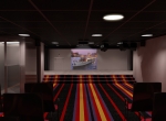 Cinéma 3D concept, Yacht de prestige, image de synthèse 3D